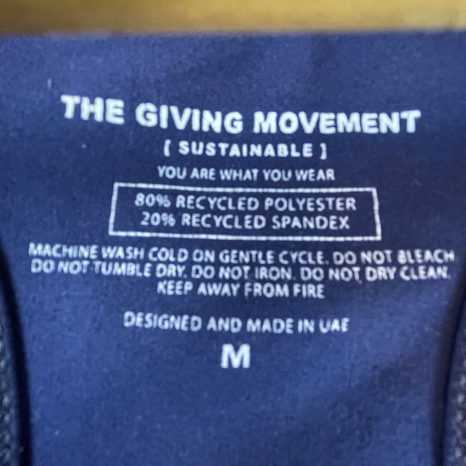 The Giving Movement Workout Set Womens Medium S30 Sports Bra Shorts Recycled Eco — image 3 of 8